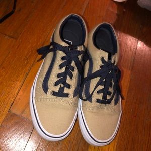Tan and Black Vans